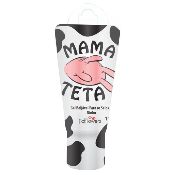 Mama Teta Gel Beijável Para Seios Linha Xups Brasileirinhos 15G Hot Flowers