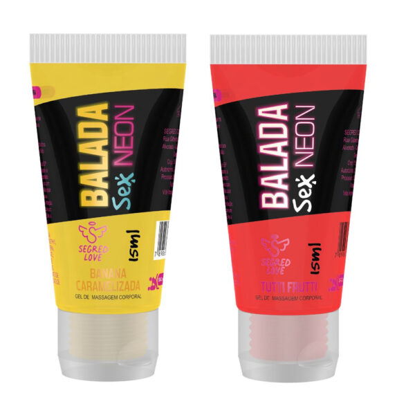 Balada Sex Neon Gel Lubrificante Beijável 15Ml Segred Love