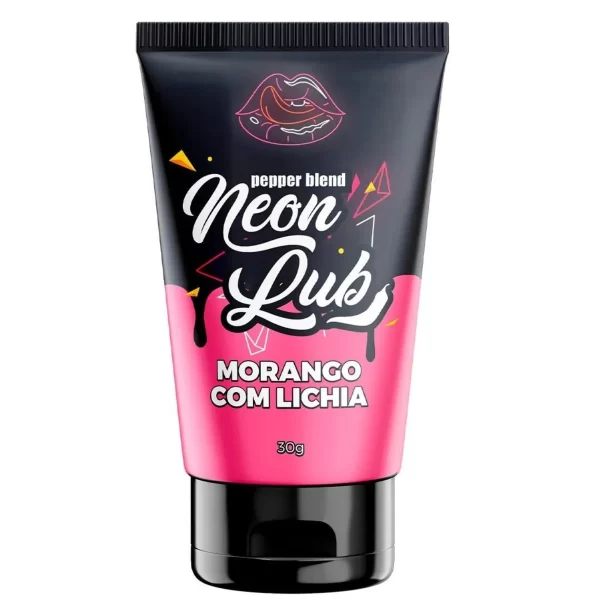 Neon Lub Gel Lubrificante Comestível 30G Brilha Na Luz Negra Pepper Blend - Image 3