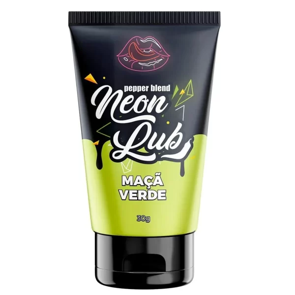 Neon Lub Gel Lubrificante Comestível 30G Brilha Na Luz Negra Pepper Blend - Image 2